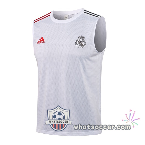 Real Madrid Soccer Vest White 2021-2022