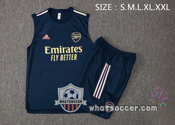 Arsenal Soccer Vest + Shorts Blue Royal 2021-2022