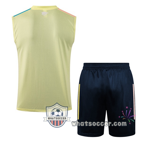 Arsenal Soccer Vest + Shorts Yellow 2021-2022