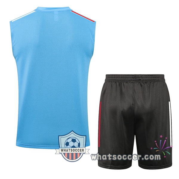 Real Madrid Soccer Vest + Shorts Blue 2021-2022