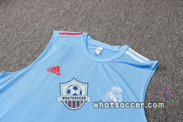 Real Madrid Soccer Vest + Shorts Blue 2021-2022