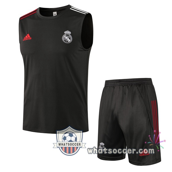 Real Madrid Soccer Vest + Shorts Gray 2021-2022