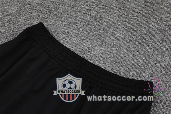 Training Polo Set AC Milan + Shorts Black Red 2021-2022
