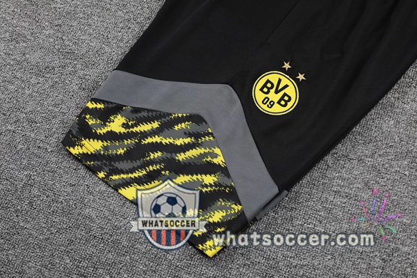 Training Polo Set Dortmund BVB + Shorts Black Yellow 2021-2022