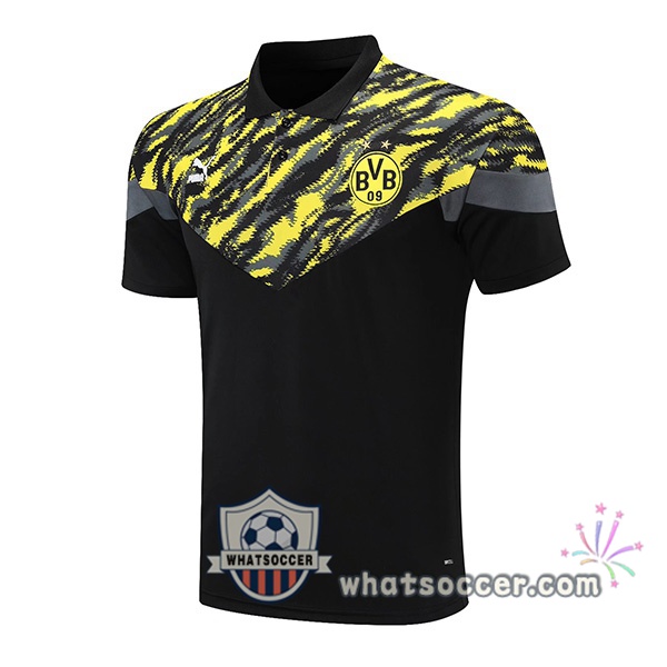 Training Polo Dortmund BVB Black Yellow 2021-2022