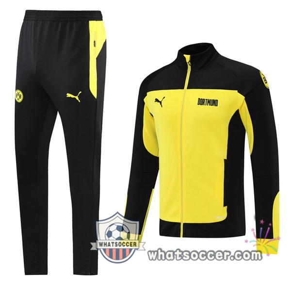 Dortmund BVB Yellow Black Training Jacket 2021-2022