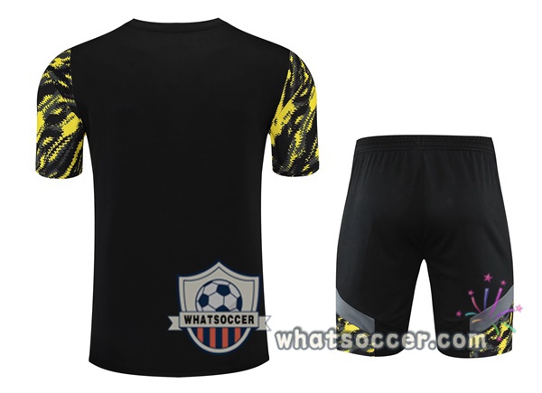 Dortmund BVB + Shorts Yellow Black Training T-Shirt Suit 2021-2022
