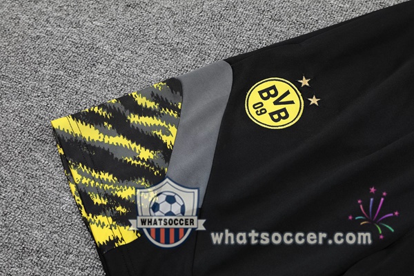 Dortmund BVB + Shorts Yellow Black Training T-Shirt Suit 2021-2022