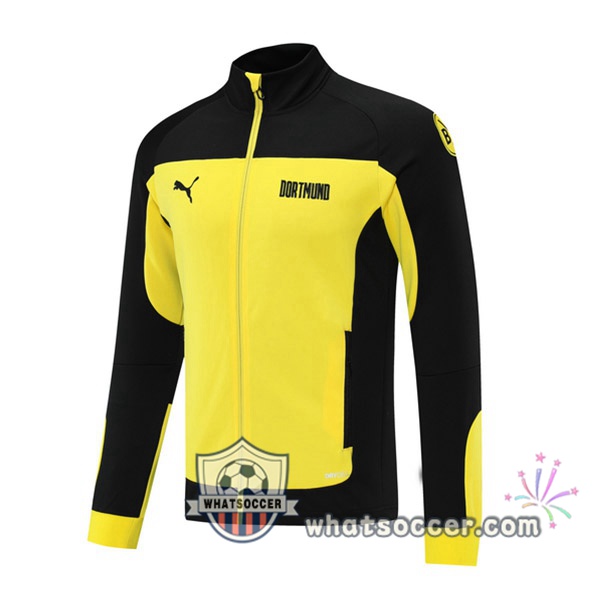 Veste Foot Dortmund BVB Yellow Black Soccer Jacket 2021-2022
