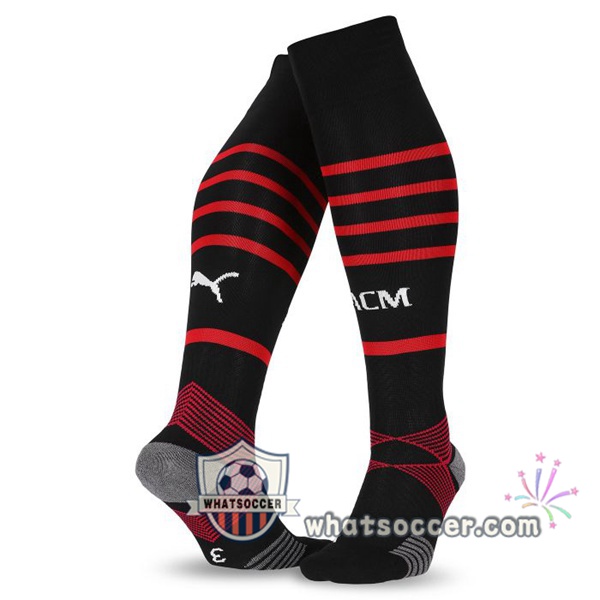 AC Milan Home Soccer Socks 2021-2022