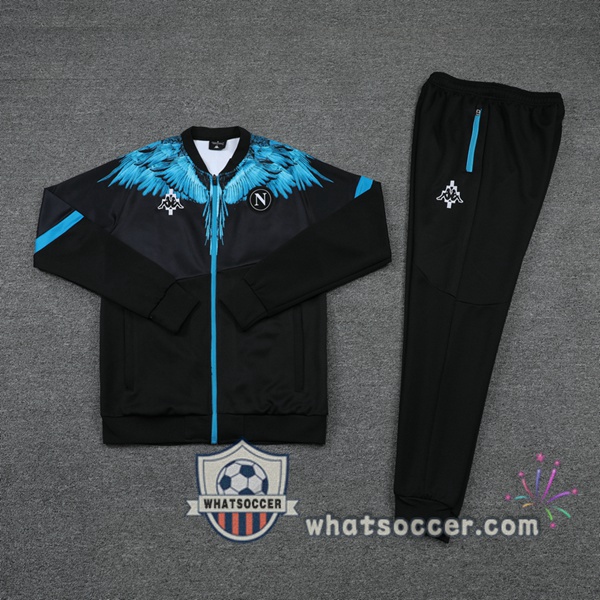 SSC Napoli Black Blue Training Jacket 2021-2022