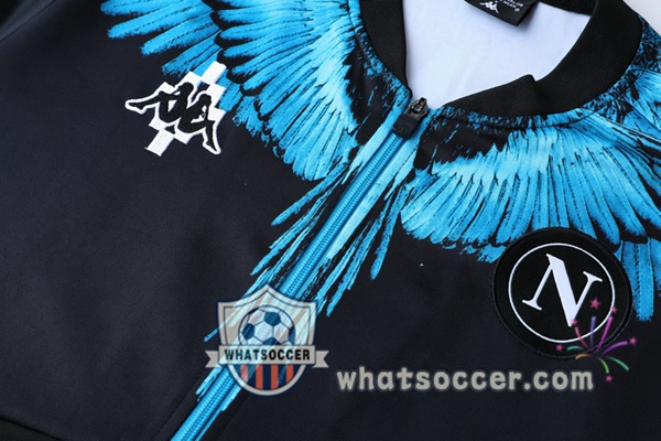 SSC Napoli Black Blue Training Jacket 2021-2022