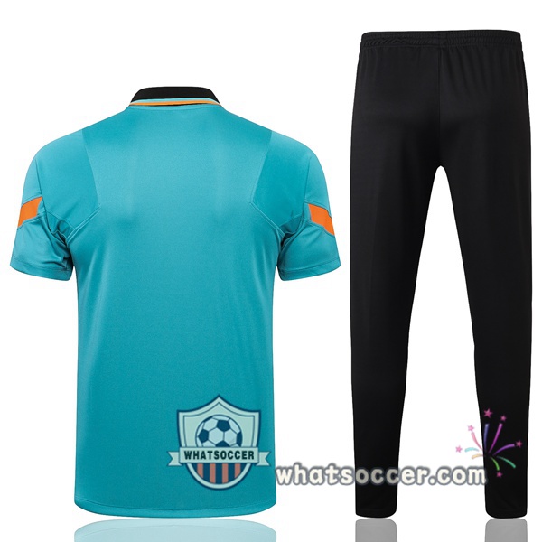 Training Polo Set FC Chelsea + Pants Blue 2021-2022