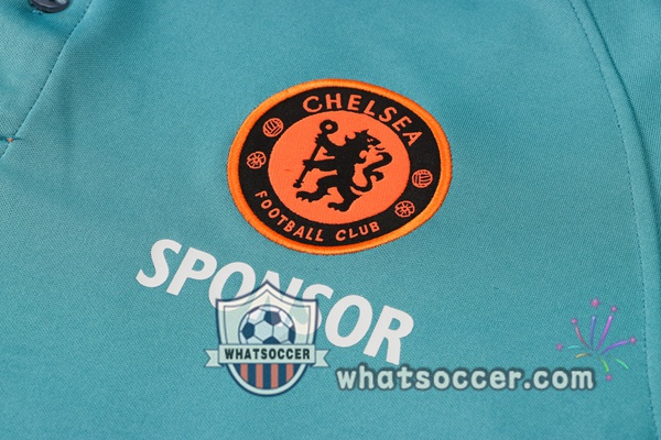 Training Polo Set FC Chelsea + Pants Blue 2021-2022