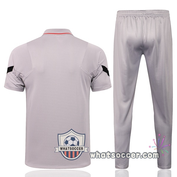 Training Polo Set Paris PSG + Pants Gray 2021-2022