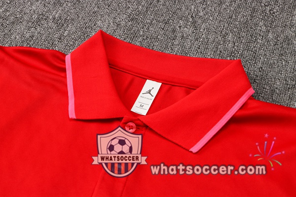 Training Polo Set Paris PSG + Pants Red 2021-2022
