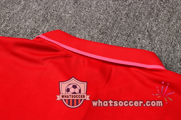 Training Polo Set Paris PSG + Pants Red 2021-2022