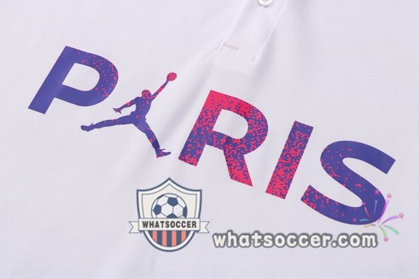 Training Polo Set Paris PSG + Pants White 2021-2022