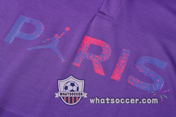 Training Polo Set Paris PSG + Pants Purple 2021-2022