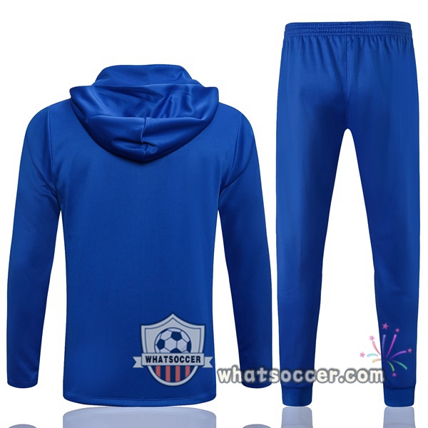 FC Barcelona Blue Hooded Jacket 2021-2022