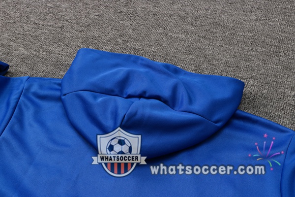 FC Barcelona Blue Hooded Jacket 2021-2022