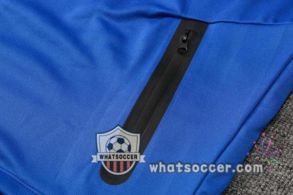 FC Barcelona Blue Hooded Jacket 2021-2022
