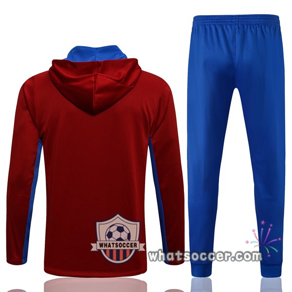 FC Barcelona Red Hooded Jacket 2021-2022