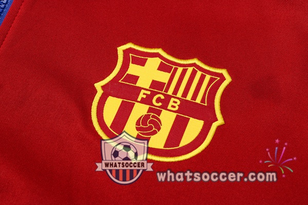 FC Barcelona Red Hooded Jacket 2021-2022