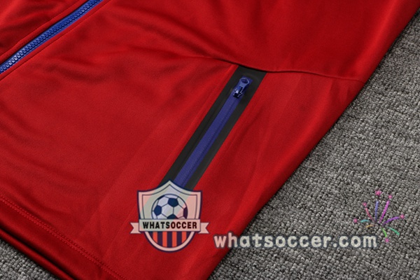FC Barcelona Red Hooded Jacket 2021-2022