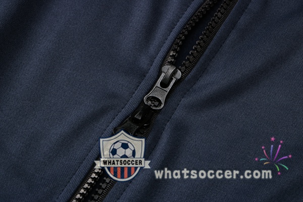 Paris PSG Blue Royal Hooded Jacket 2021-2022