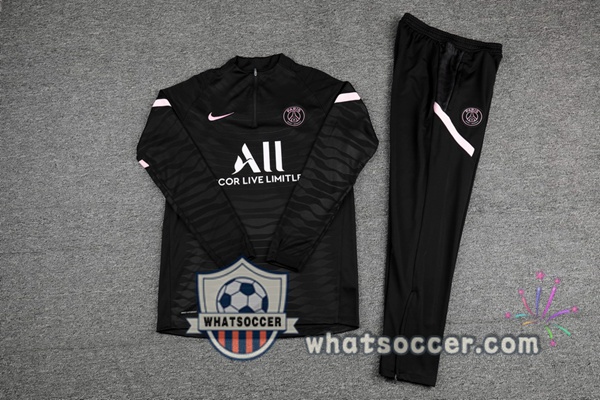 Paris PSG Black Tracksuit 2021-2022