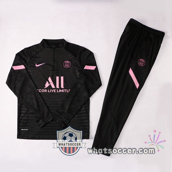 Paris PSG Black Rose Tracksuit 2021-2022