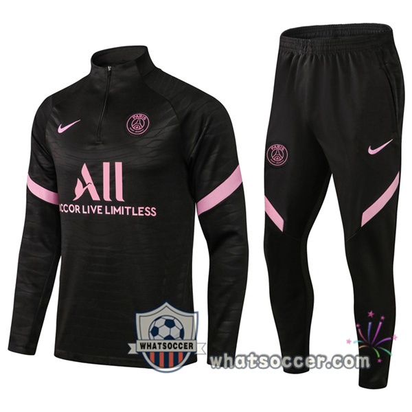 Paris PSG Black Rose Tracksuit 2021-2022