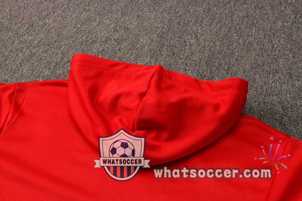 Paris PSG Jordan Red Hooded Jacket 2021-2022