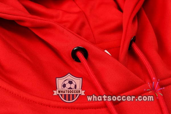 Paris PSG Jordan Red Hooded Jacket 2021-2022
