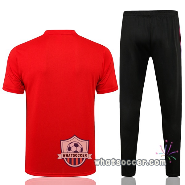 Paris PSG Jordan + Pants Red Training T-Shirt Suit 2021-2022
