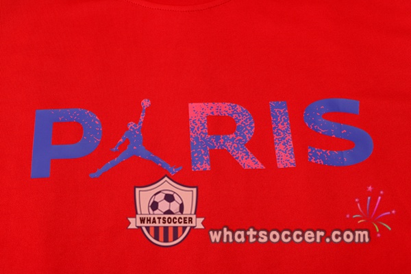Paris PSG Jordan + Pants Red Training T-Shirt Suit 2021-2022