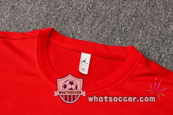 Paris PSG Jordan + Pants Red Training T-Shirt Suit 2021-2022