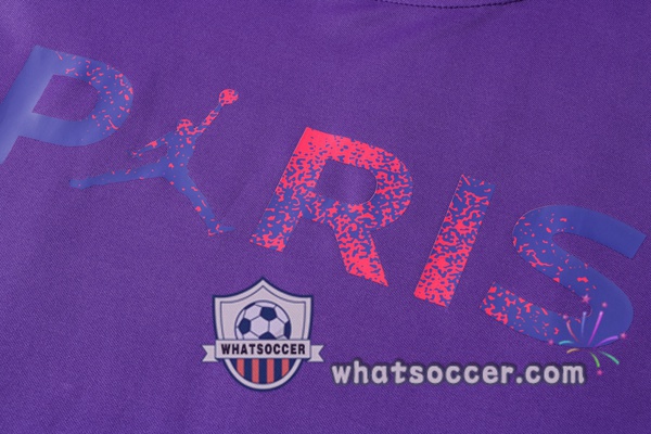 Paris PSG Jordan + Pants Purple Training T-Shirt Suit 2021-2022