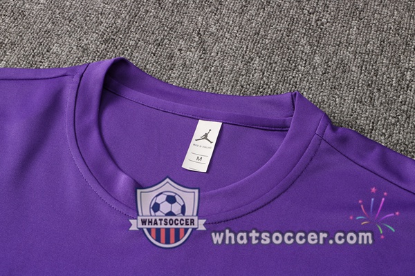 Paris PSG Jordan + Pants Purple Training T-Shirt Suit 2021-2022