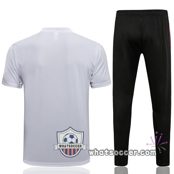 Paris PSG Jordan + Pants White Training T-Shirt Suit 2021-2022