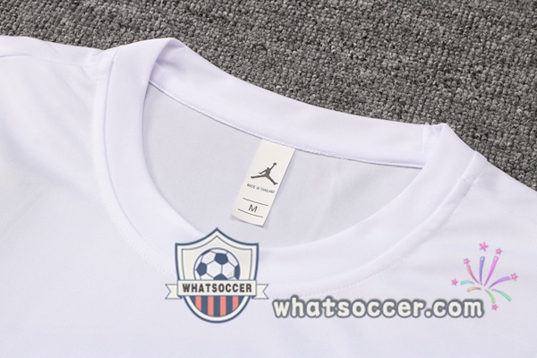 Paris PSG Jordan + Pants White Training T-Shirt Suit 2021-2022
