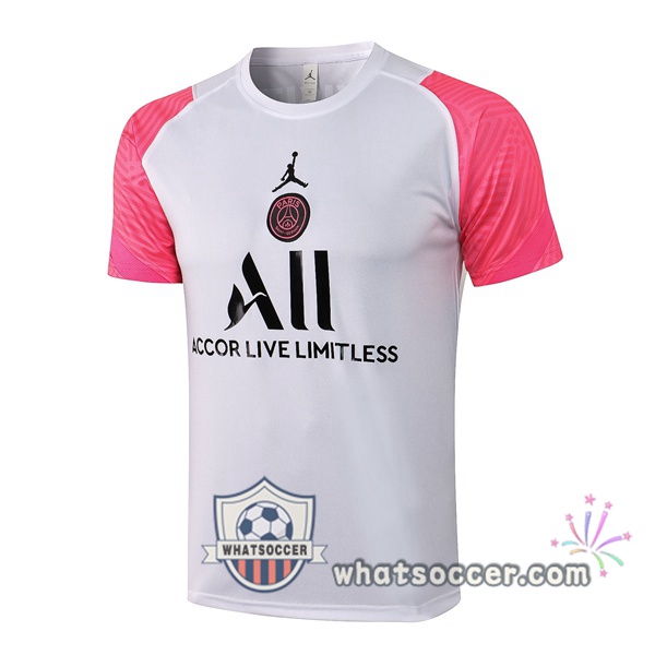 Paris PSG Jordan White Rose Training T-Shirts 2021-2022