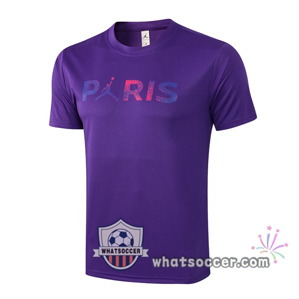 Paris PSG Jordan Purple Training T-Shirts 2021-2022