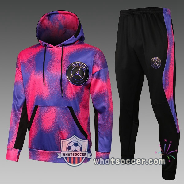 JORDAN Paris PSG Kids Hooded Jacket Purple 2021-2022