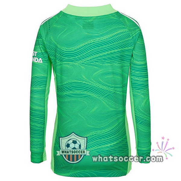 Arsenal Goalkeeper Long Sleeve Soccer Jerseys Green 2021-2022