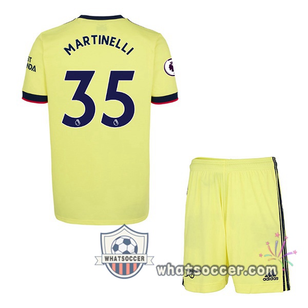 Arsenal (MARTINELLI 35) Kids Away Soccer Jerseys 2021-2022