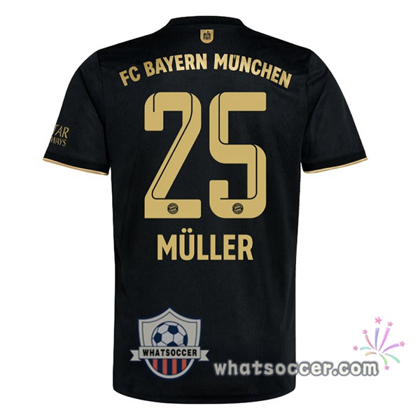 Bayern Munich (Müller 25) Away Soccer Jerseys 2021-2022