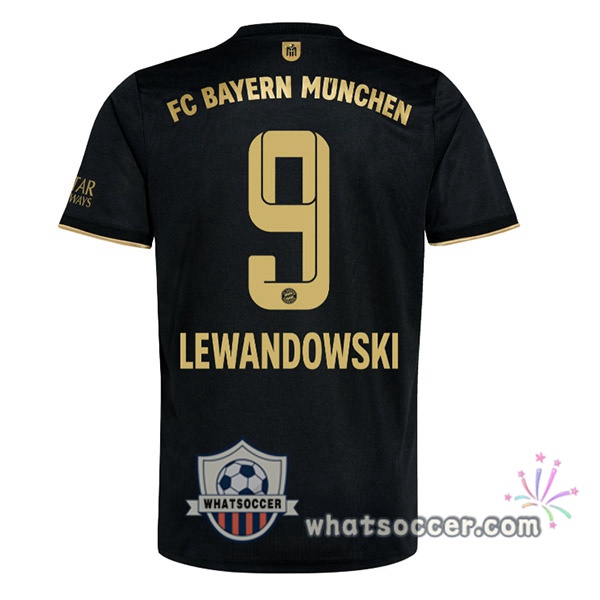 Bayern Munich (Lewandowski 9) Away Soccer Jerseys 2021-2022