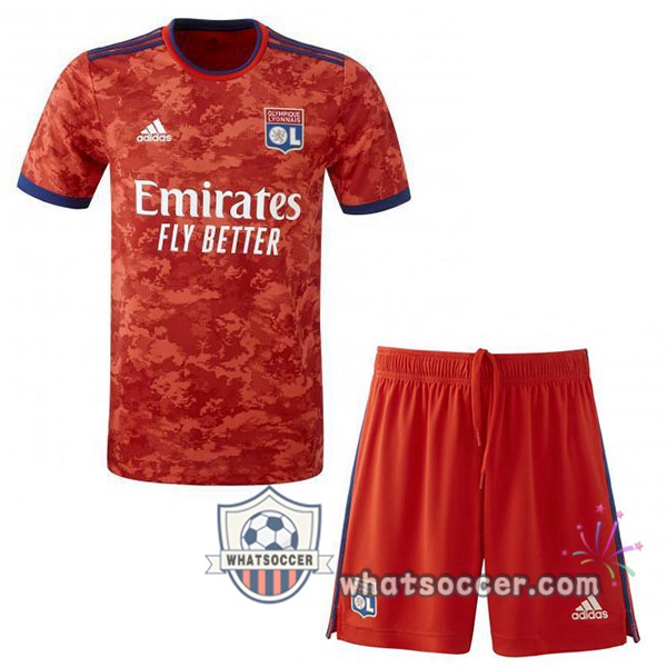 Lyon OL Kids Away Soccer Jerseys 2021-2022